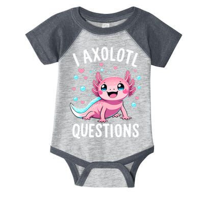 Axolotl Anime Cute Kawaii I Axolotl Questions Infant Baby Jersey Bodysuit