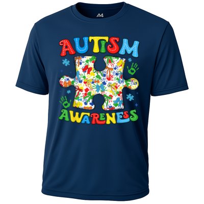 Autism Awareness Coquette Bow Autism Awareness Puzzle Piece Performance Shirt