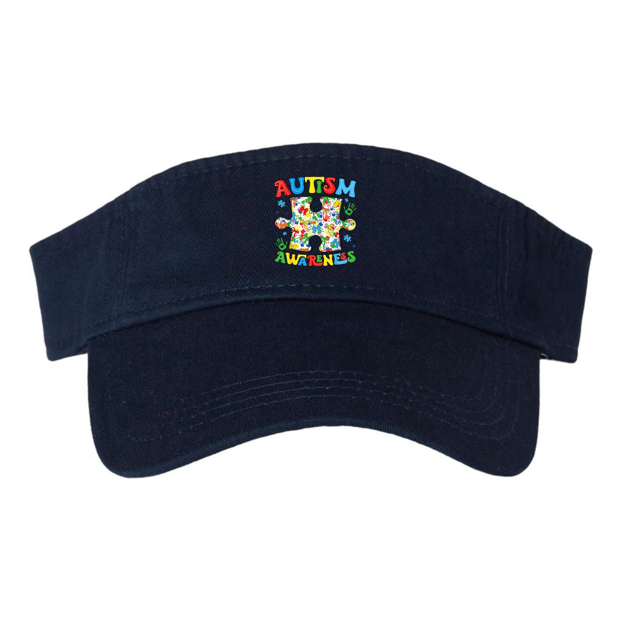 Autism Awareness Coquette Bow Autism Awareness Puzzle Piece Visor