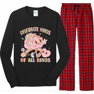 Autism Awareness Celebrate Minds Of All Kinds Neurodiversity Long Sleeve Pajama Set