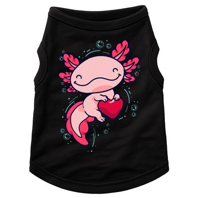 Axolotl Axolotl Cute Heart Doggie Tank