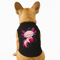 Axolotl Axolotl Cute Heart Doggie Tank