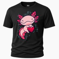 Axolotl Axolotl Cute Heart Cooling Performance Crew T-Shirt
