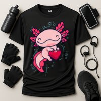 Axolotl Axolotl Cute Heart Cooling Performance Crew T-Shirt