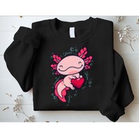 Axolotl Axolotl Cute Heart Sweatshirt