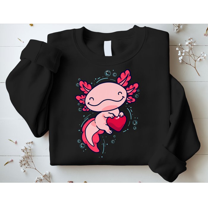 Axolotl Axolotl Cute Heart Sweatshirt