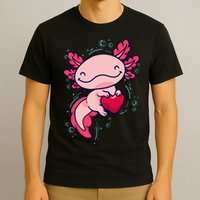 Axolotl Axolotl Cute Heart T-Shirt
