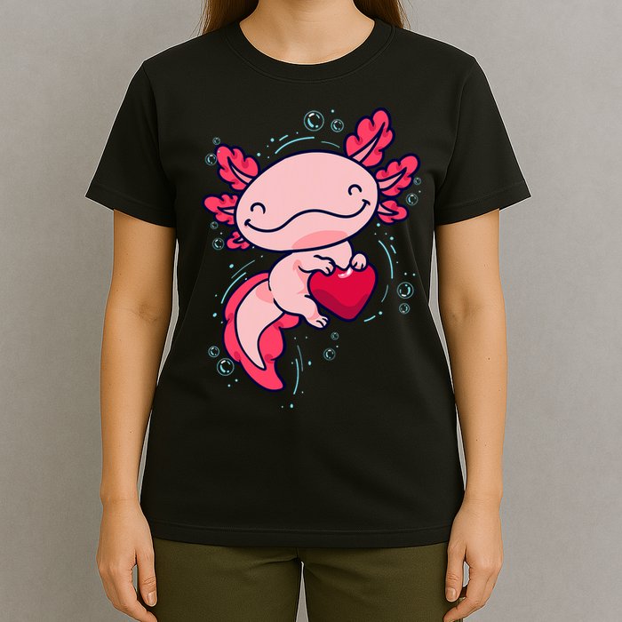 Axolotl Axolotl Cute Heart T-Shirt