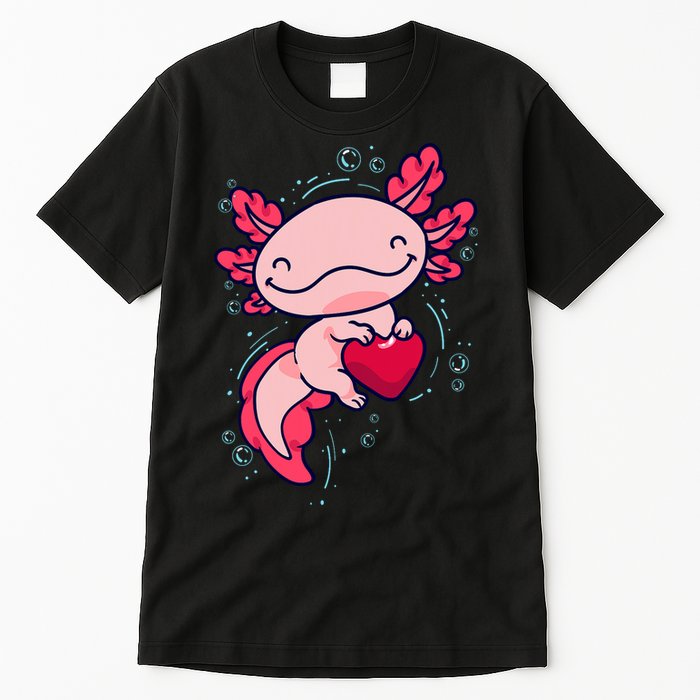 Axolotl Axolotl Cute Heart Tall T-Shirt