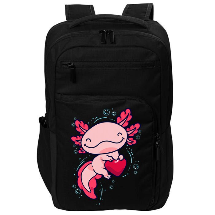 Axolotl Axolotl Cute Heart Impact Tech Backpack