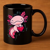 Axolotl Axolotl Cute Heart 11oz C Handle Ceramic Mug