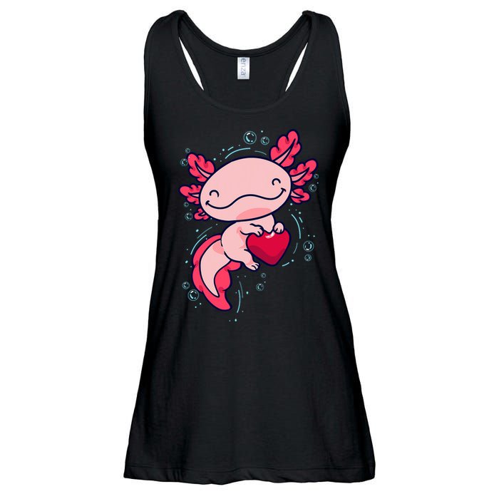 Axolotl Axolotl Cute Heart Ladies Essential Flowy Tank