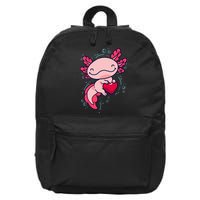 Axolotl Axolotl Cute Heart 16 in Basic Backpack
