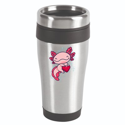 Axolotl Axolotl Cute Heart 16oz Travel Tumbler