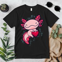 Axolotl Axolotl Cute Heart Premium T-Shirt