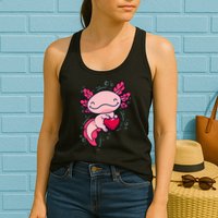 Axolotl Axolotl Cute Heart Womens Tank Top