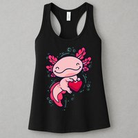 Axolotl Axolotl Cute Heart Womens Tank Top