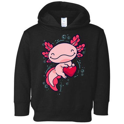 Axolotl Axolotl Cute Heart Toddler Hoodie