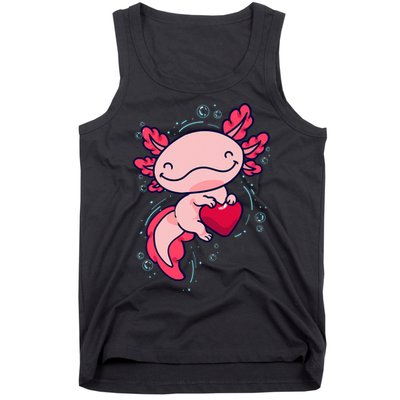 Axolotl Axolotl Cute Heart Tank Top