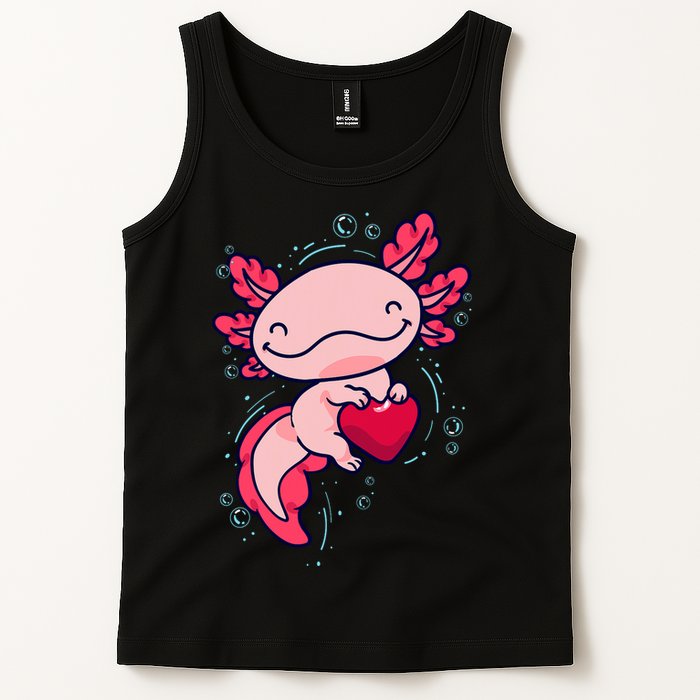 Axolotl Axolotl Cute Heart Tank Top