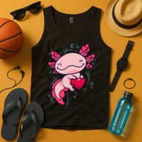 Axolotl Axolotl Cute Heart Tank Top