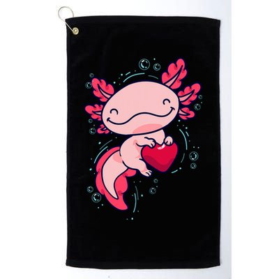 Axolotl Axolotl Cute Heart Golf Towel