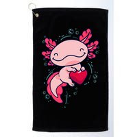 Axolotl Axolotl Cute Heart Golf Towel