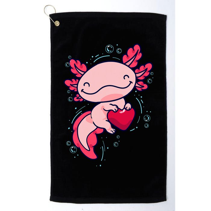 Axolotl Axolotl Cute Heart Golf Towel