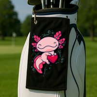 Axolotl Axolotl Cute Heart Golf Towel
