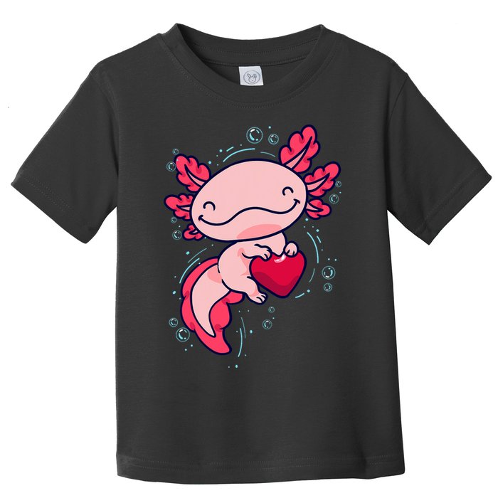 Axolotl Axolotl Cute Heart Toddler T-Shirt