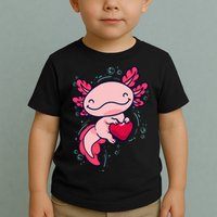 Axolotl Axolotl Cute Heart Toddler T-Shirt