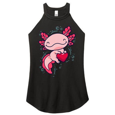 Axolotl Axolotl Cute Heart Women's Perfect Tri Rocker Tank