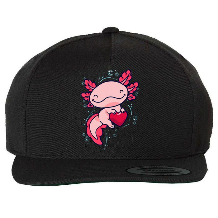 Axolotl Axolotl Cute Heart Wool Snapback Cap