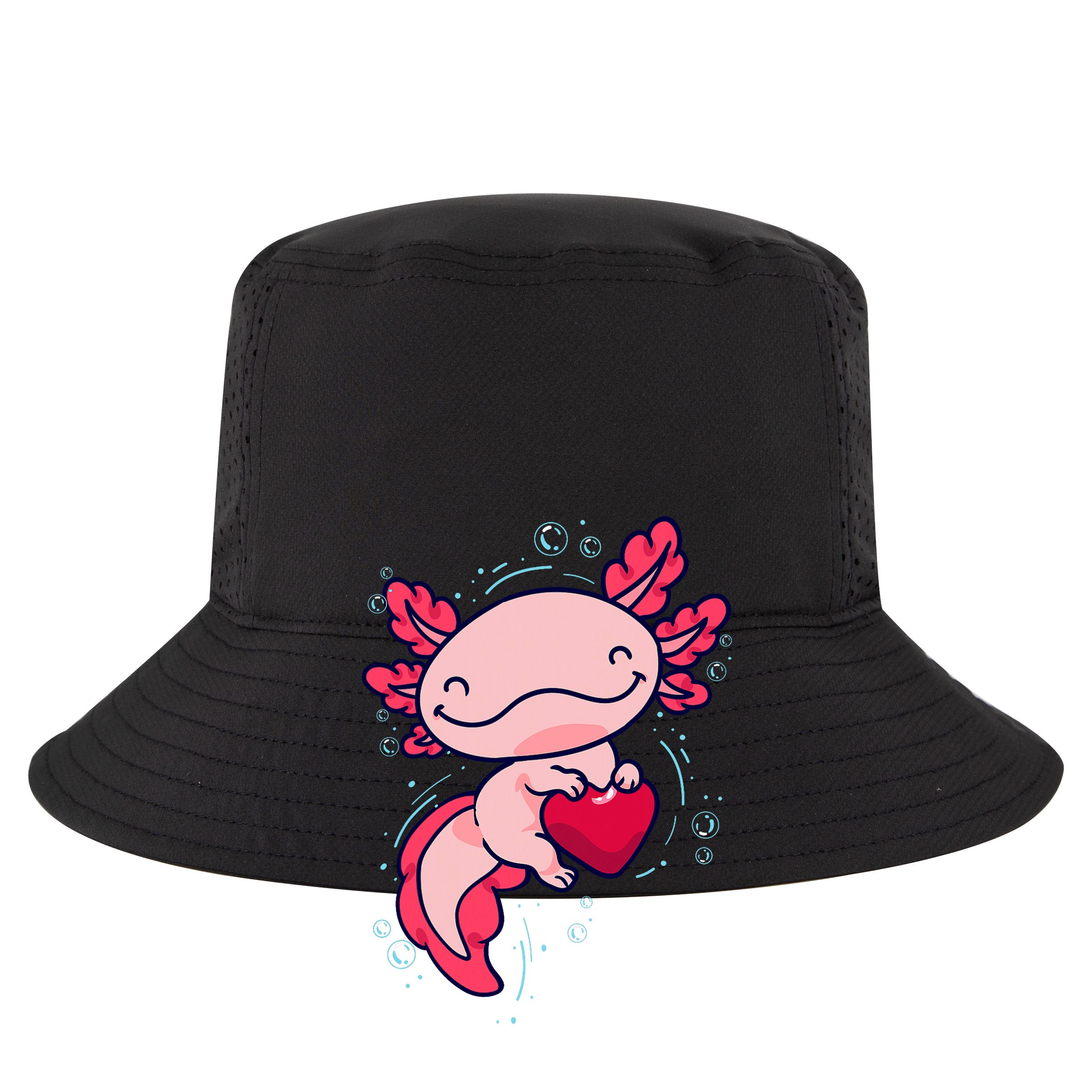 Axolotl Axolotl Cute Heart Zip Tote Bag
