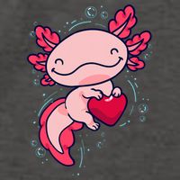 Axolotl Axolotl Cute Heart Vector Backpack