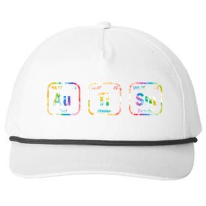 Autism Awareness Chemistry Elets Periodic Table Tie Dye Gift Snapback Five-Panel Rope Hat