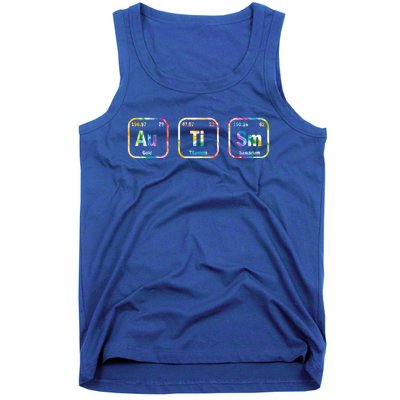 Autism Awareness Chemistry Elets Periodic Table Tie Dye Gift Tank Top