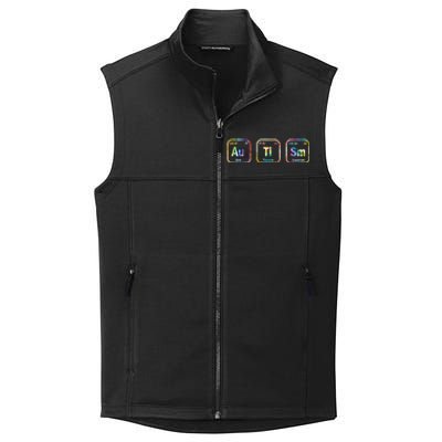 Autism Awareness Chemistry Elets Periodic Table Tie Dye Gift Collective Smooth Fleece Vest