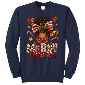 African American Christmas African Black Women Mom Xmas Tall Sweatshirt