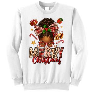 African American Christmas African Black Women Mom Xmas Sweatshirt