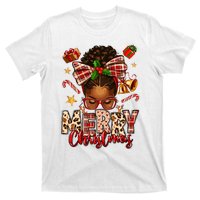 African American Christmas African Black Women Mom Xmas T-Shirt