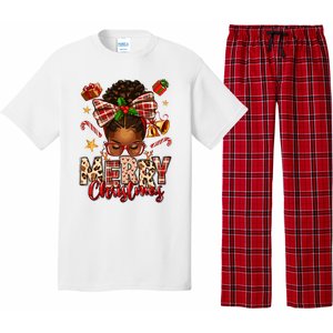 African American Christmas African Black Women Mom Xmas Pajama Set