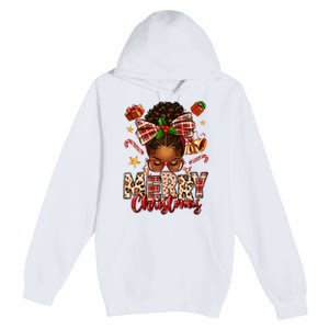 African American Christmas African Black Women Mom Xmas Premium Pullover Hoodie