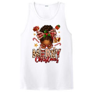 African American Christmas African Black Women Mom Xmas PosiCharge Competitor Tank