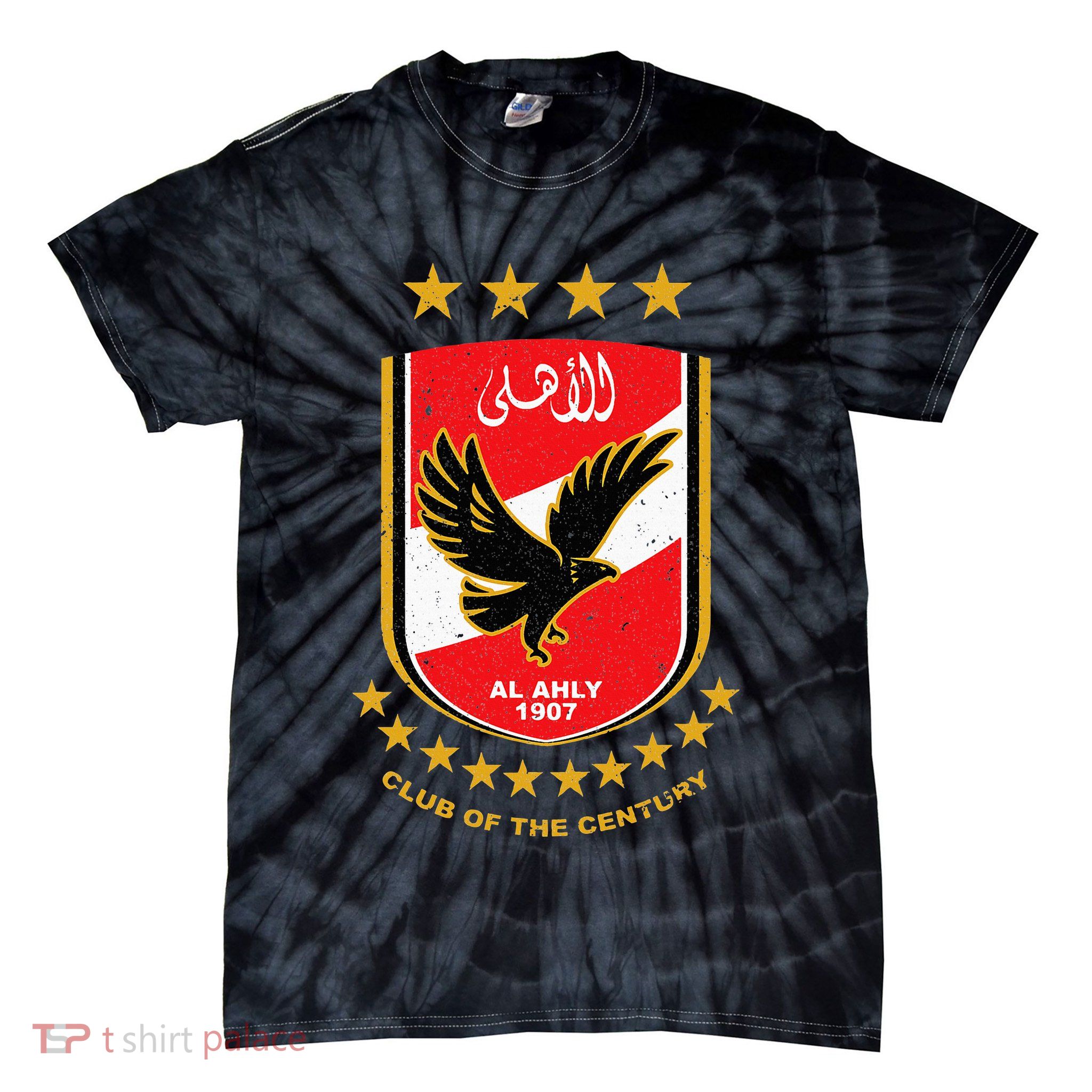 Al Ahly Club Supporter Fan Egypt Egyptian Tie-Dye T-Shirt