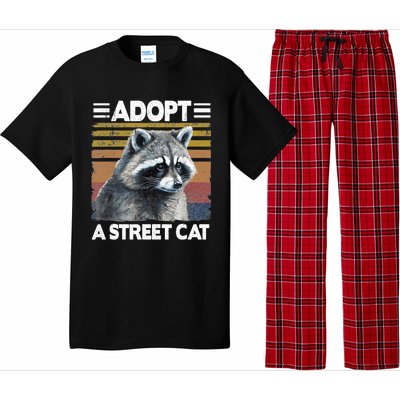 Adopt A Cat Street Watercolor Raccoon Pajama Set