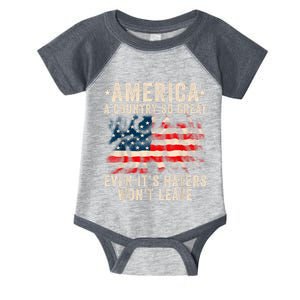 America A Country So Great Even Its Haters Wont Leave Infant Baby Jersey Bodysuit