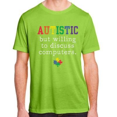 Autism Awareness Computer Engineer Autistic Awareness Meaningful Gift Adult ChromaSoft Performance T-Shirt