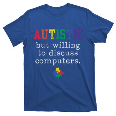 Autism Awareness Computer Engineer Autistic Awareness Meaningful Gift T-Shirt