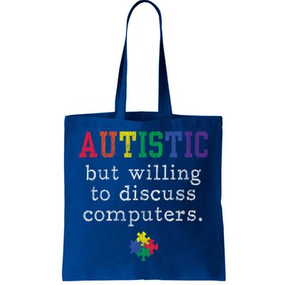 Autism Awareness Computer Engineer Autistic Awareness Meaningful Gift Tote Bag